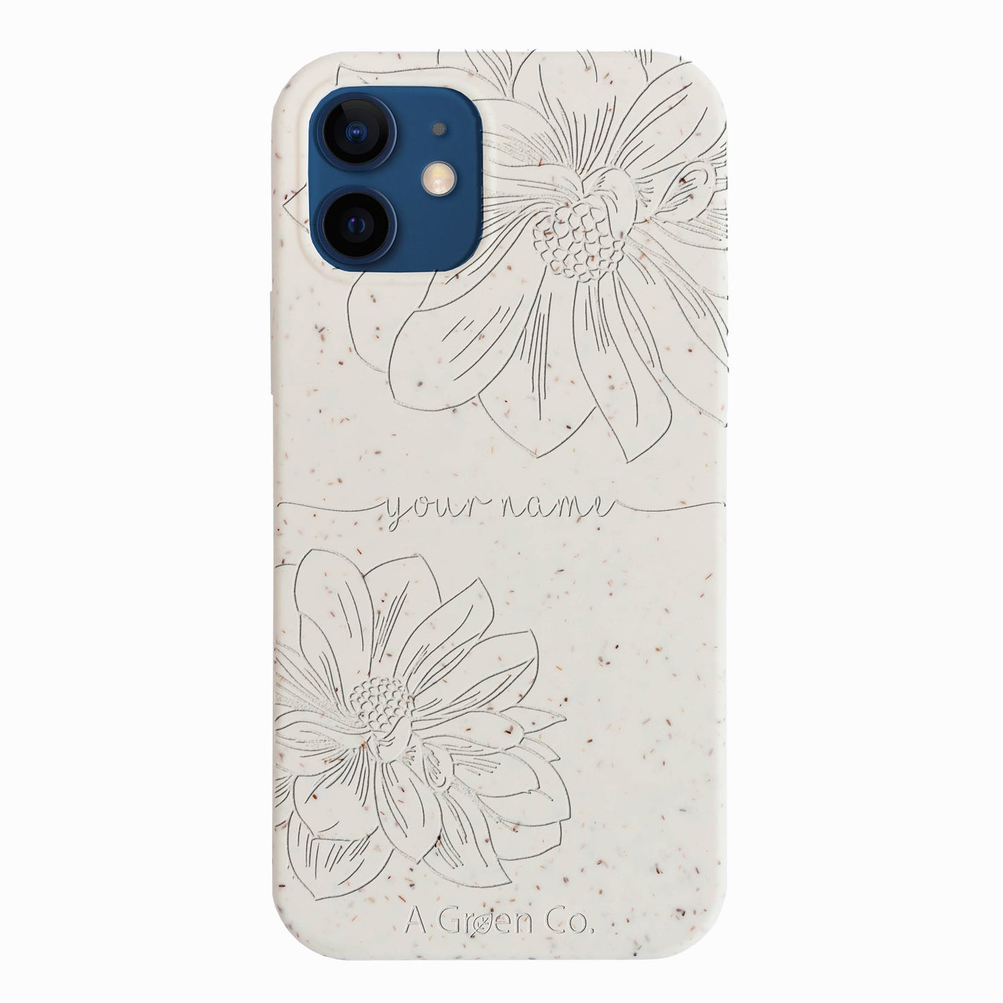 Floral Handwritten - iPhone 12 Mini Eco-Friendly Case