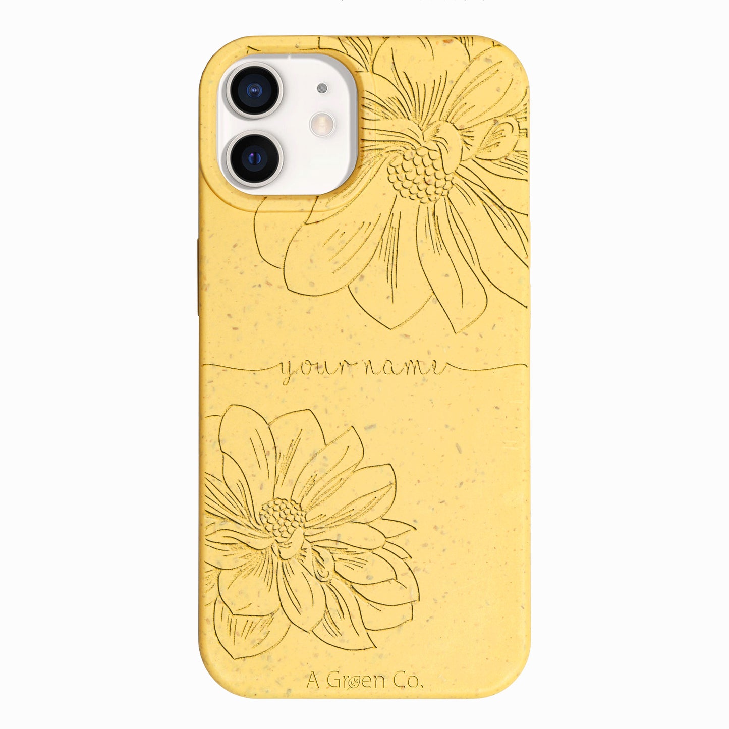 Floral Handwritten - iPhone 12 / 12 Pro Eco-Friendly Case