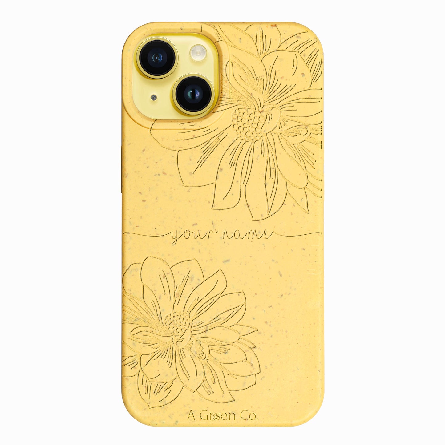 Floral Handwritten - iPhone 15 Eco-Friendly Case