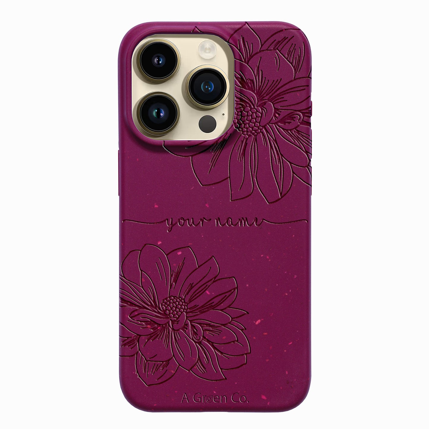 Floral Handwritten - iPhone 15 Pro Eco-Friendly Case