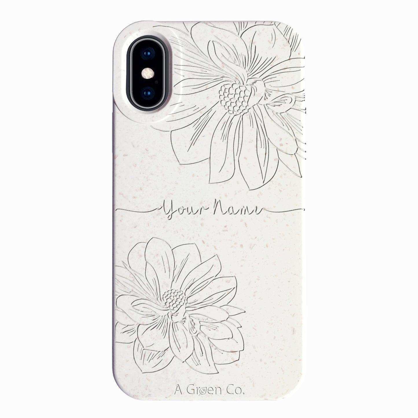 Floral Handwritten - iPhone Xs Eco-Friendly Case