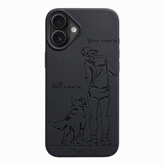 Wagging Tails (Guy) - iPhone 16 Eco-Friendly Case