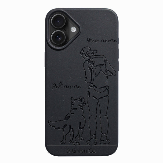 Wagging Tails (Guy) - iPhone 16 Plus Eco-Friendly Case