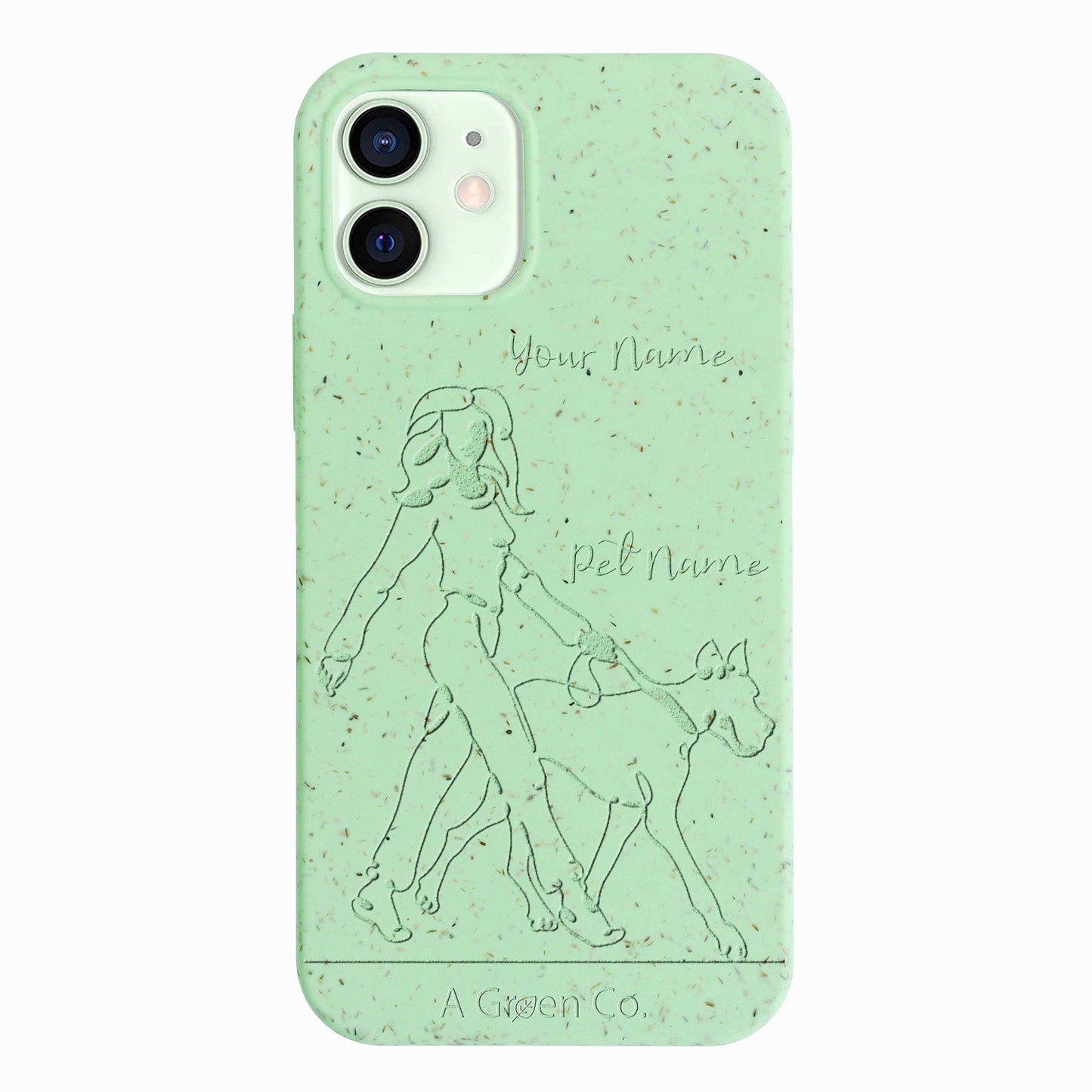 Wagging Tails (Girl) - iPhone 12 Mini Eco-Friendly Case