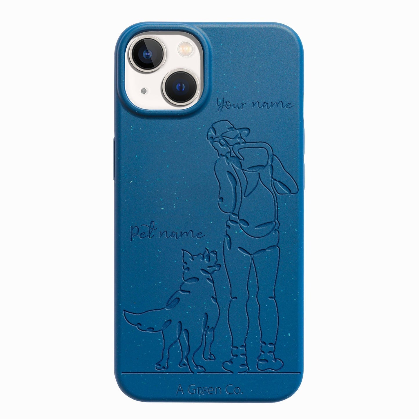 Wagging Tails (Guy) - iPhone 14 Plus Eco-Friendly Case