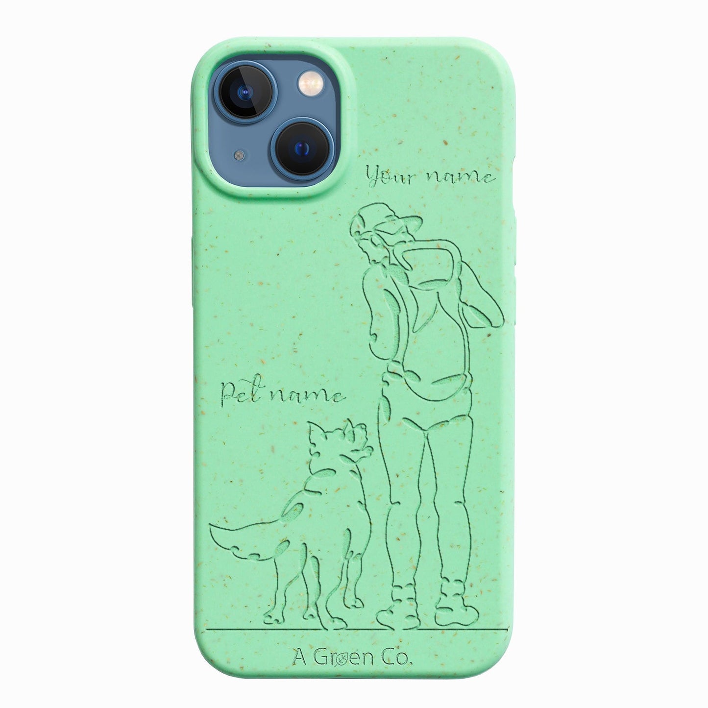Wagging Tails (Guy) - iPhone 14 Plus Eco-Friendly Case