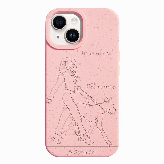 Wagging Tails (Girl) - iPhone 15 Plus Eco-Friendly Case