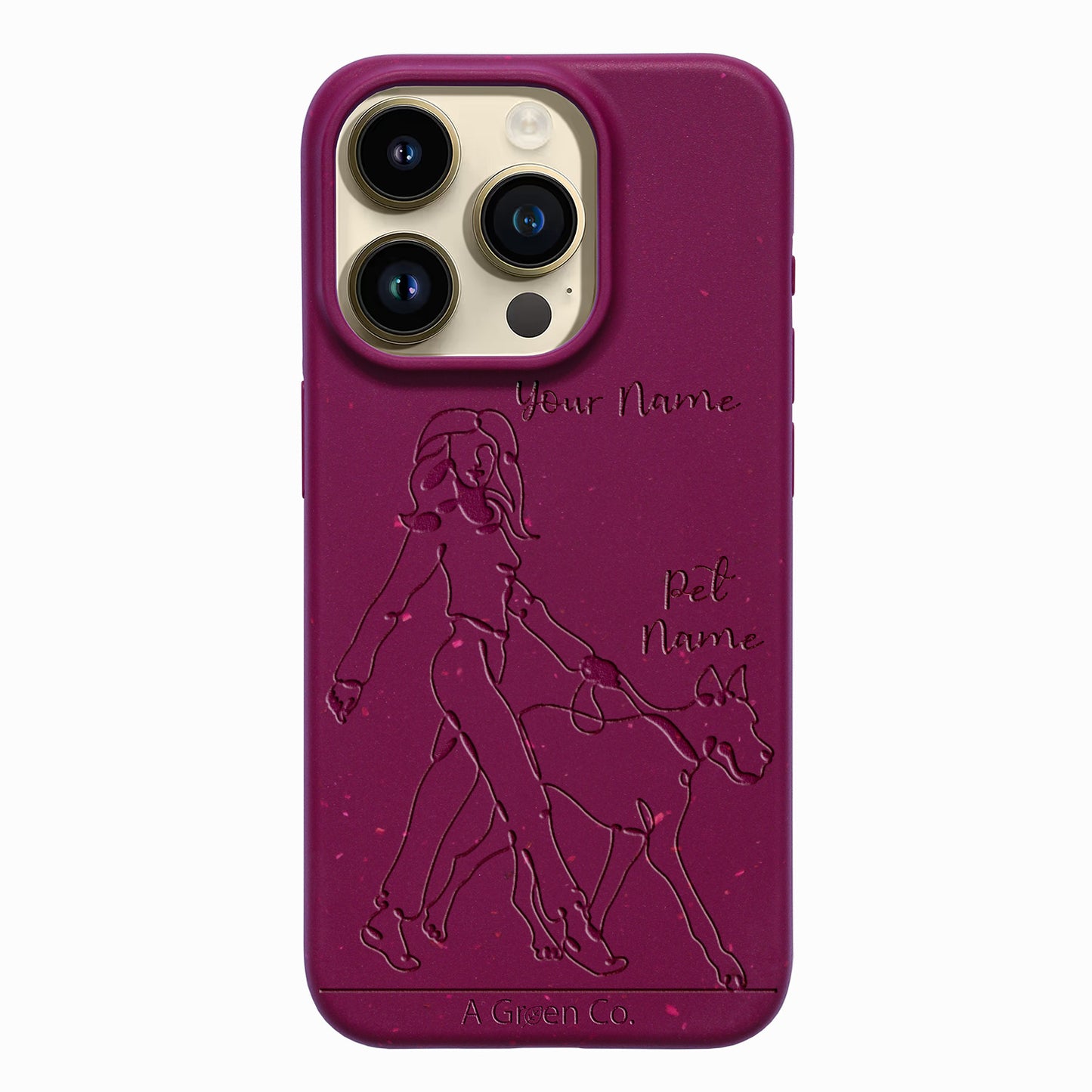 Wagging Tails (Girl) - iPhone 15 Pro Eco-Friendly Case