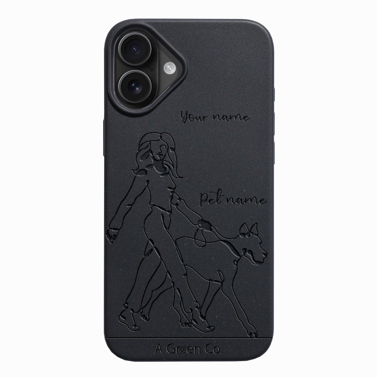 Wagging Tails (Girl) - iPhone 16 Plus Eco-Friendly Case
