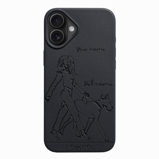 Wagging Tails (Girl) - iPhone 16 Plus Eco-Friendly Case