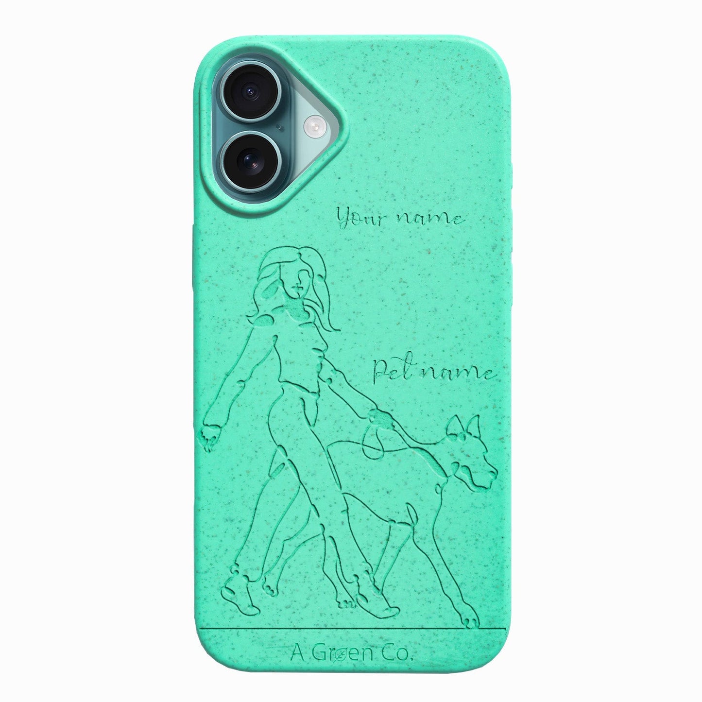 Wagging Tails (Girl) - iPhone 16 Plus Eco-Friendly Case
