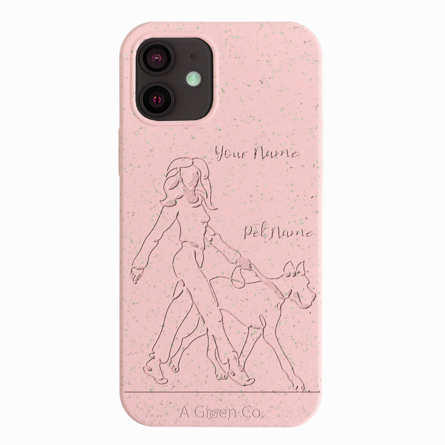 Wagging Tails (Girl) - iPhone 12 Mini Eco-Friendly Case