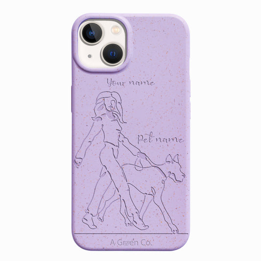 Wagging Tails (Girl) - iPhone 15 Eco-Friendly Case