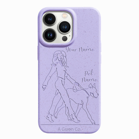 Wagging Tails (Girl) - iPhone 14 Pro Eco-Friendly Case