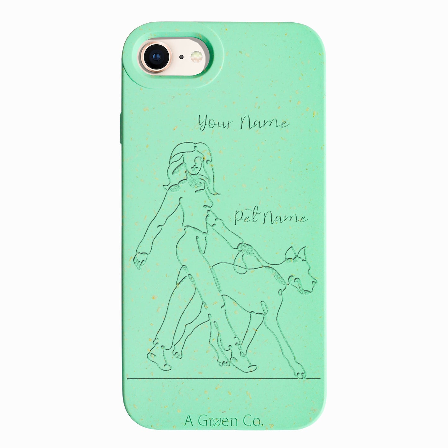 Wagging Tails (Girl) - iPhone SE 2020 / 8 / 7 / 6 / 6s Eco-Friendly Case