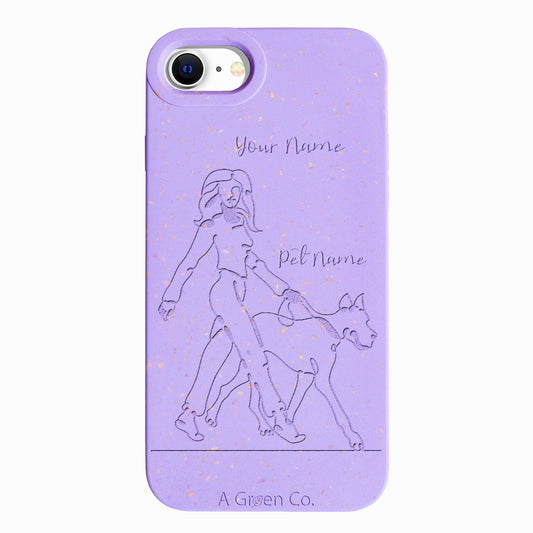 Wagging Tails (Girl) - iPhone SE 2020 / 8 / 7 / 6 / 6s Eco-Friendly Case