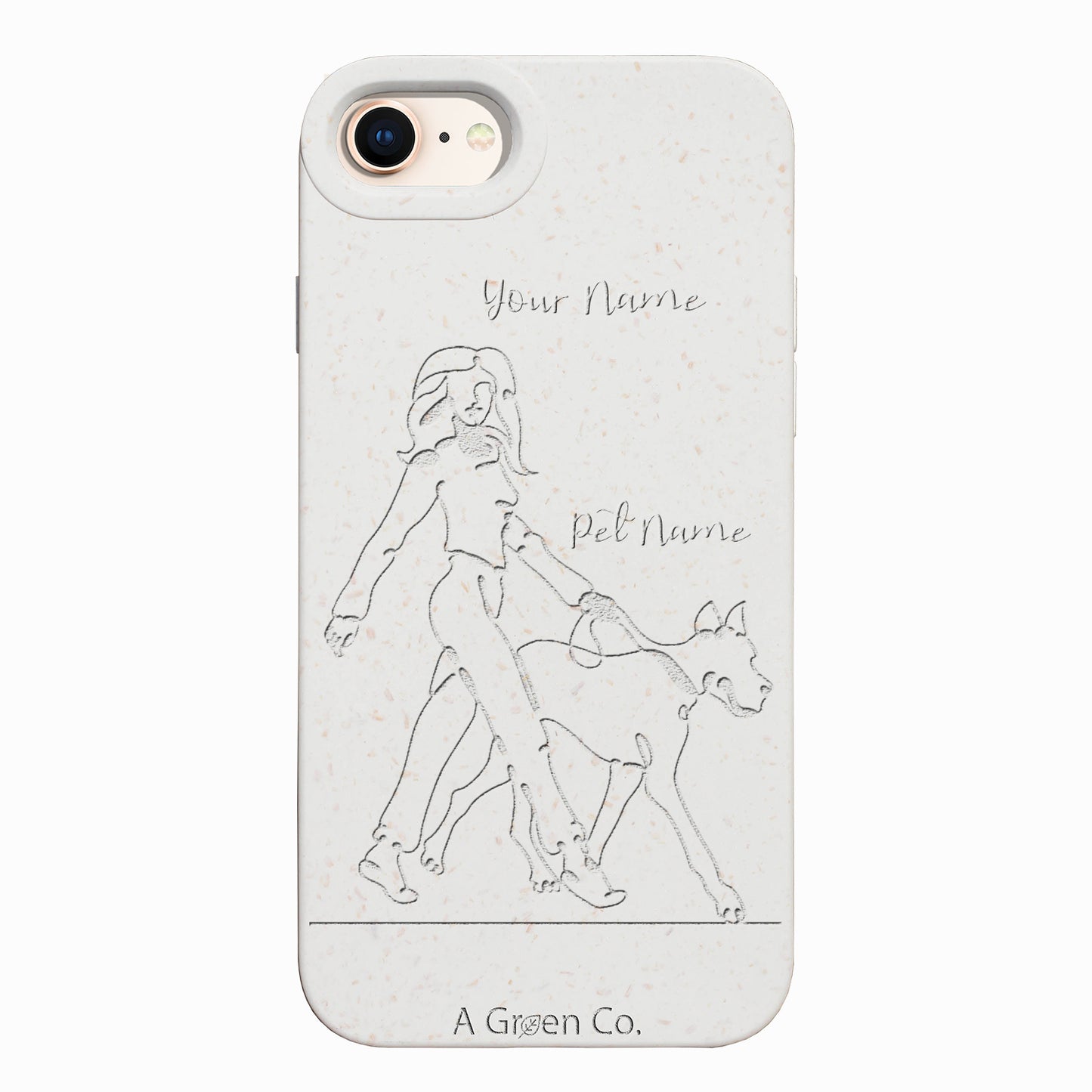 Wagging Tails (Girl) - iPhone SE 2020 / 8 / 7 / 6 / 6s Eco-Friendly Case