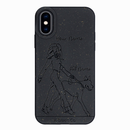 Wagging Tails (Girl) - iPhone Xs Eco-Friendly Case