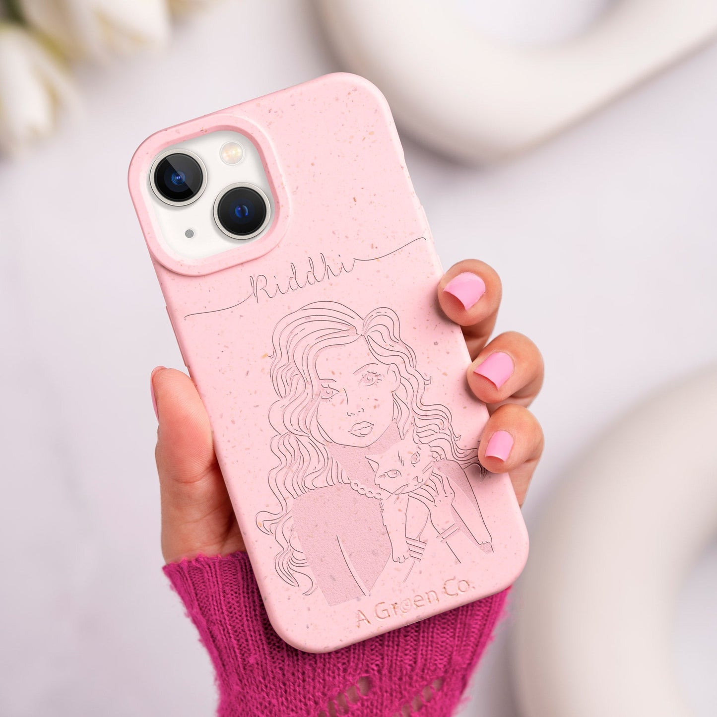 Pretty Kitty - iPhone 15 Pro Eco-Friendly Case