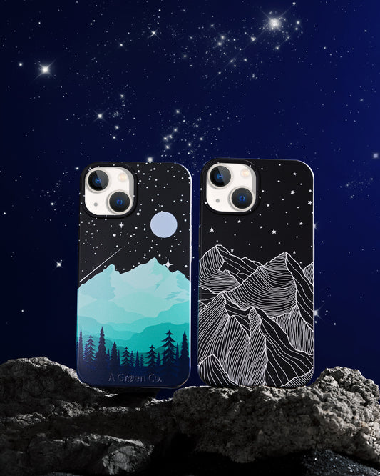 Moon & Mountains - iPhone 16 Eco-Friendly Case