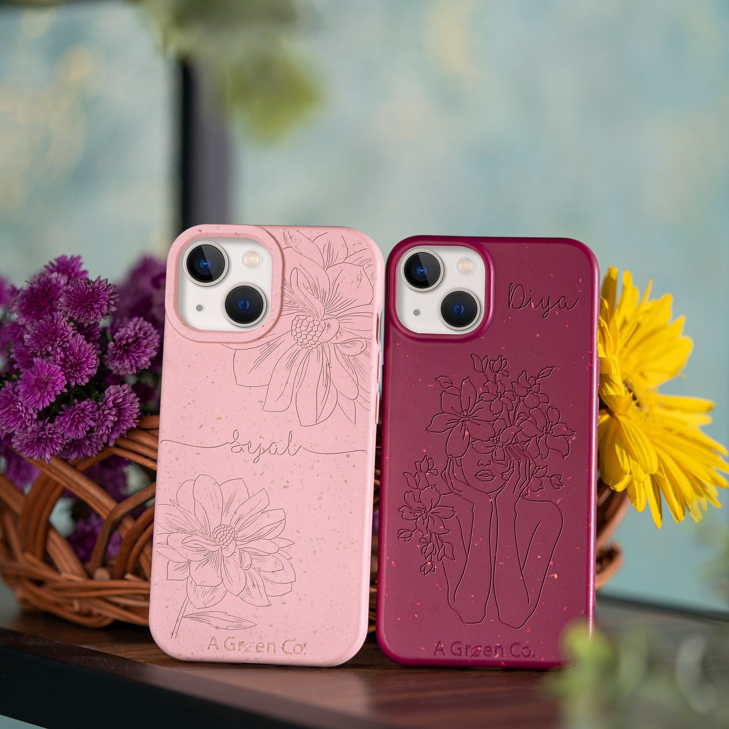 Floral Handwritten - iPhone 16 Eco-Friendly Case