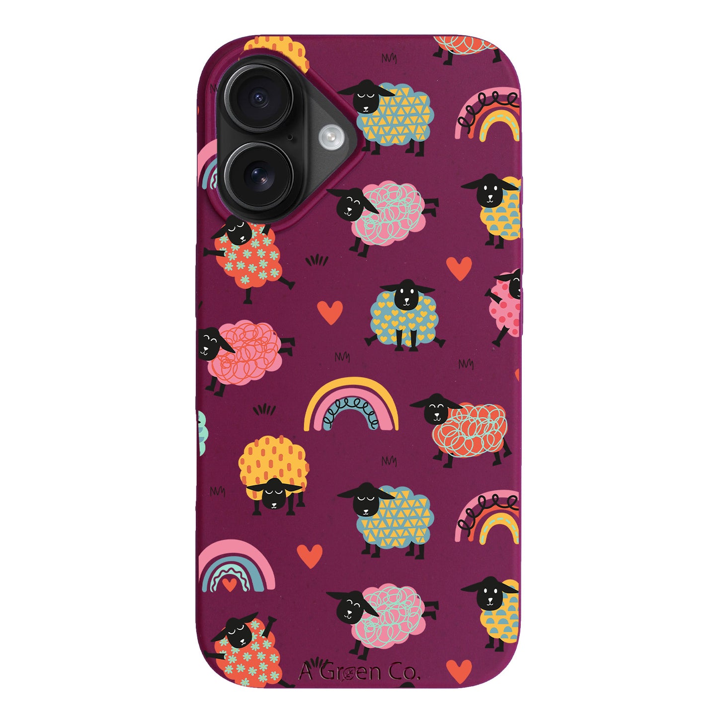 Dancing Lambs - iPhone 16 Eco-Friendly Case