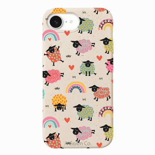 Dancing Lambs - iPhone 16e Eco-Friendly Case