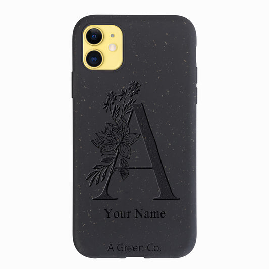 Flower Initials - iPhone 11 Eco-Friendly Case