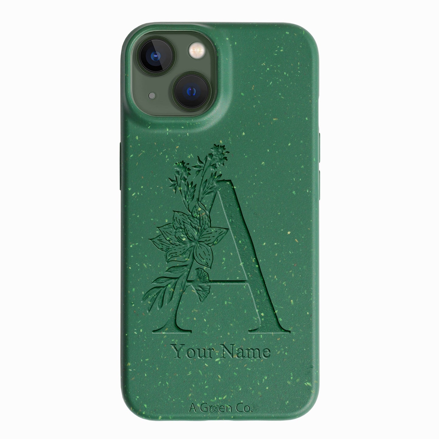 Flower Initials - iPhone 15 Eco-Friendly Case