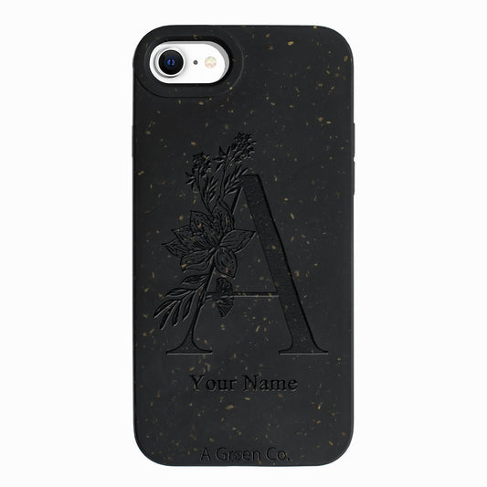 Flower Initials - iPhone SE 2020 / 8 / 7 / 6 / 6s Eco-Friendly Case