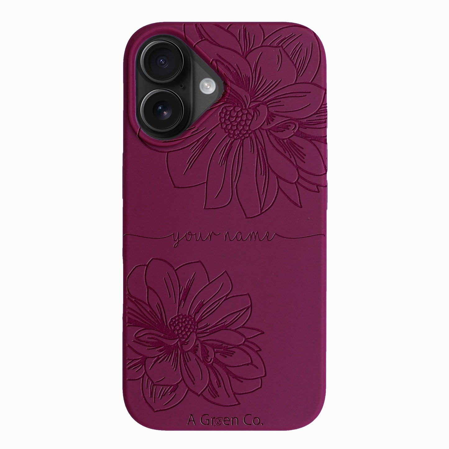 Floral Handwritten - iPhone 16 Eco-Friendly Case