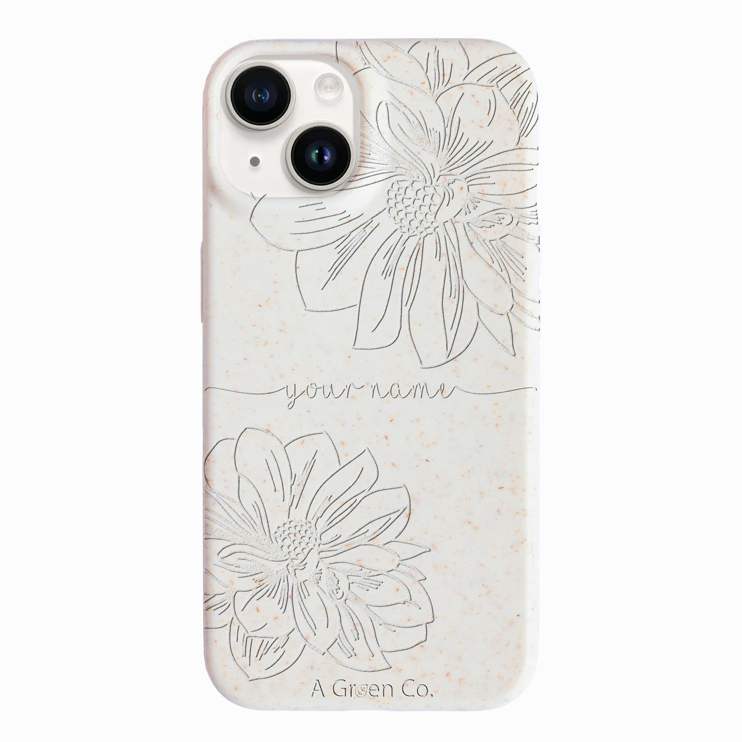 Floral Handwritten - iPhone 14 Eco-Friendly Case