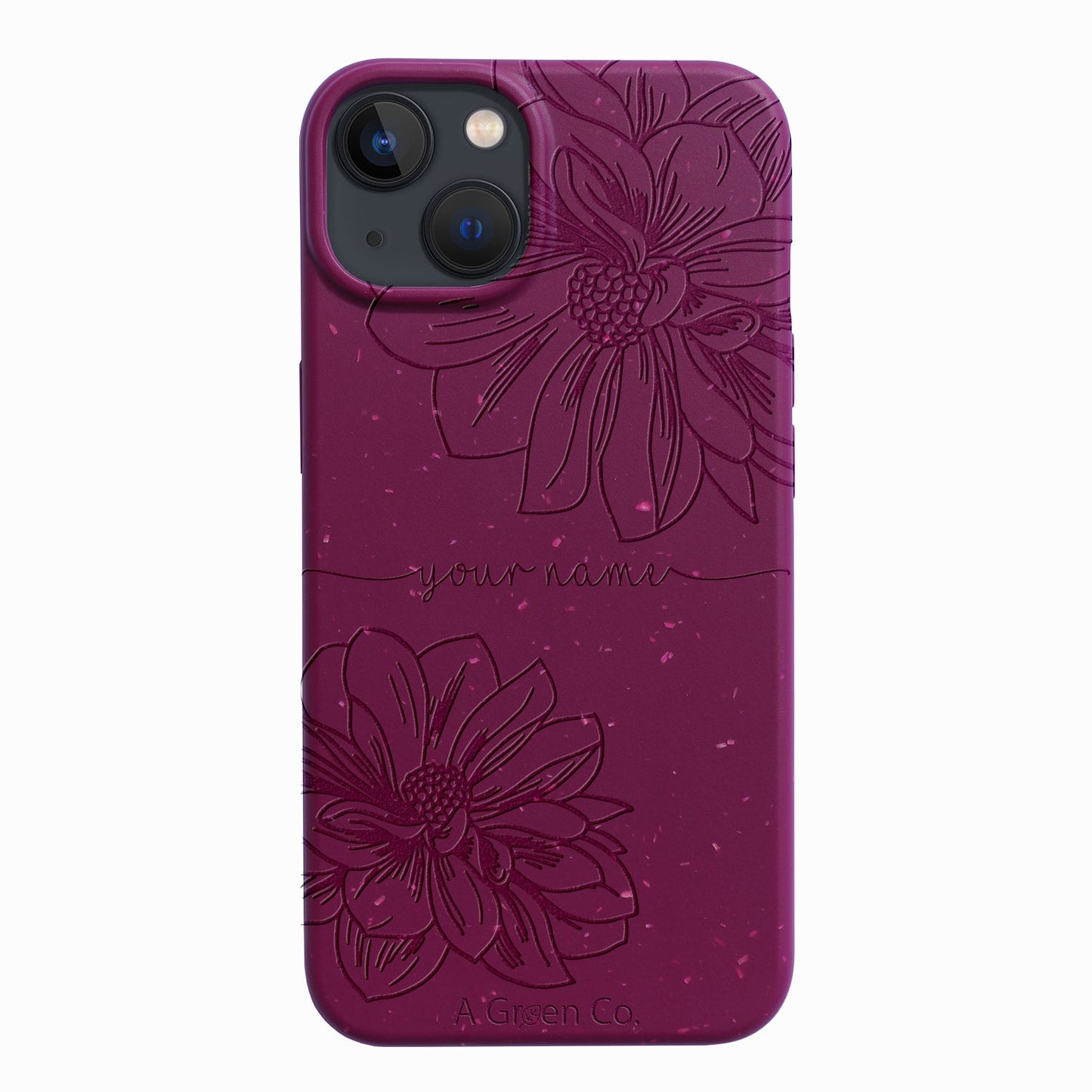 Floral Handwritten - iPhone 14 Eco-Friendly Case