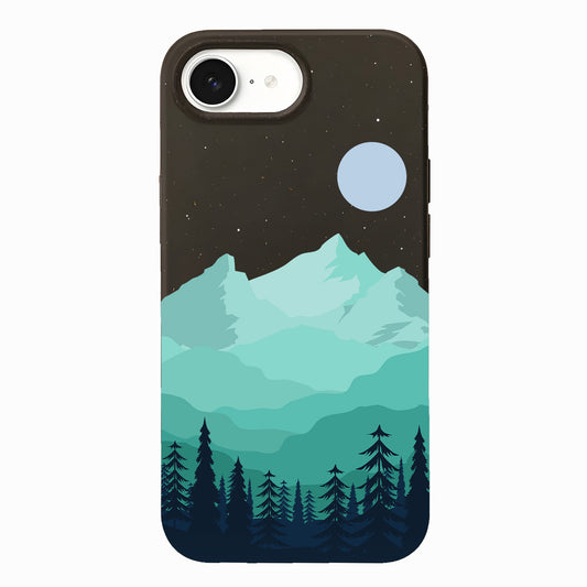 Moon & Mountains - iPhone 16e Eco-Friendly Case