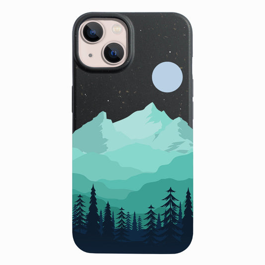 Moon & Mountains - iPhone 14 Eco-Friendly Case