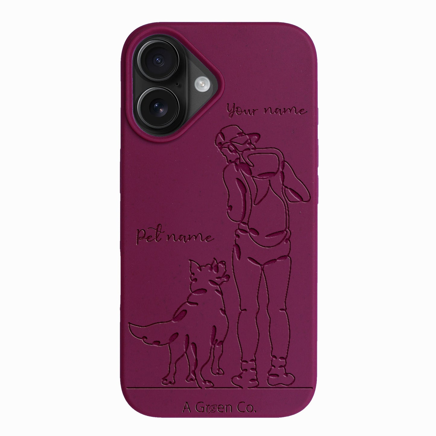 Wagging Tails (Guy) - iPhone 16 Eco-Friendly Case