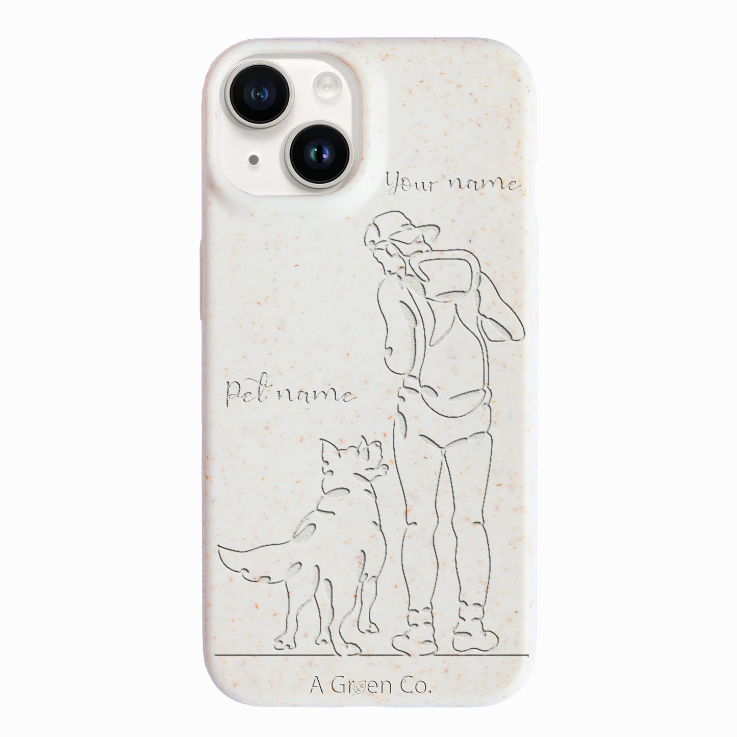 Wagging Tails (Guy) - iPhone 15 Eco-Friendly Case