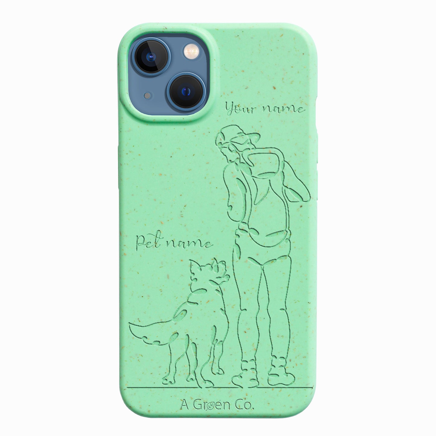 Wagging Tails (Guy) - iPhone 15 Eco-Friendly Case