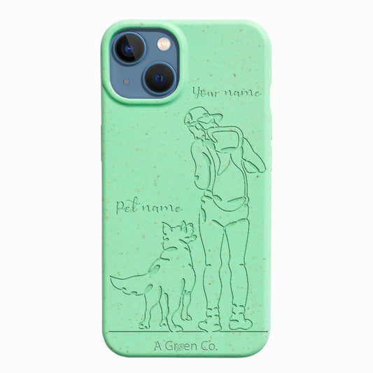 Wagging Tails (Guy) - iPhone 14 Eco-Friendly Case