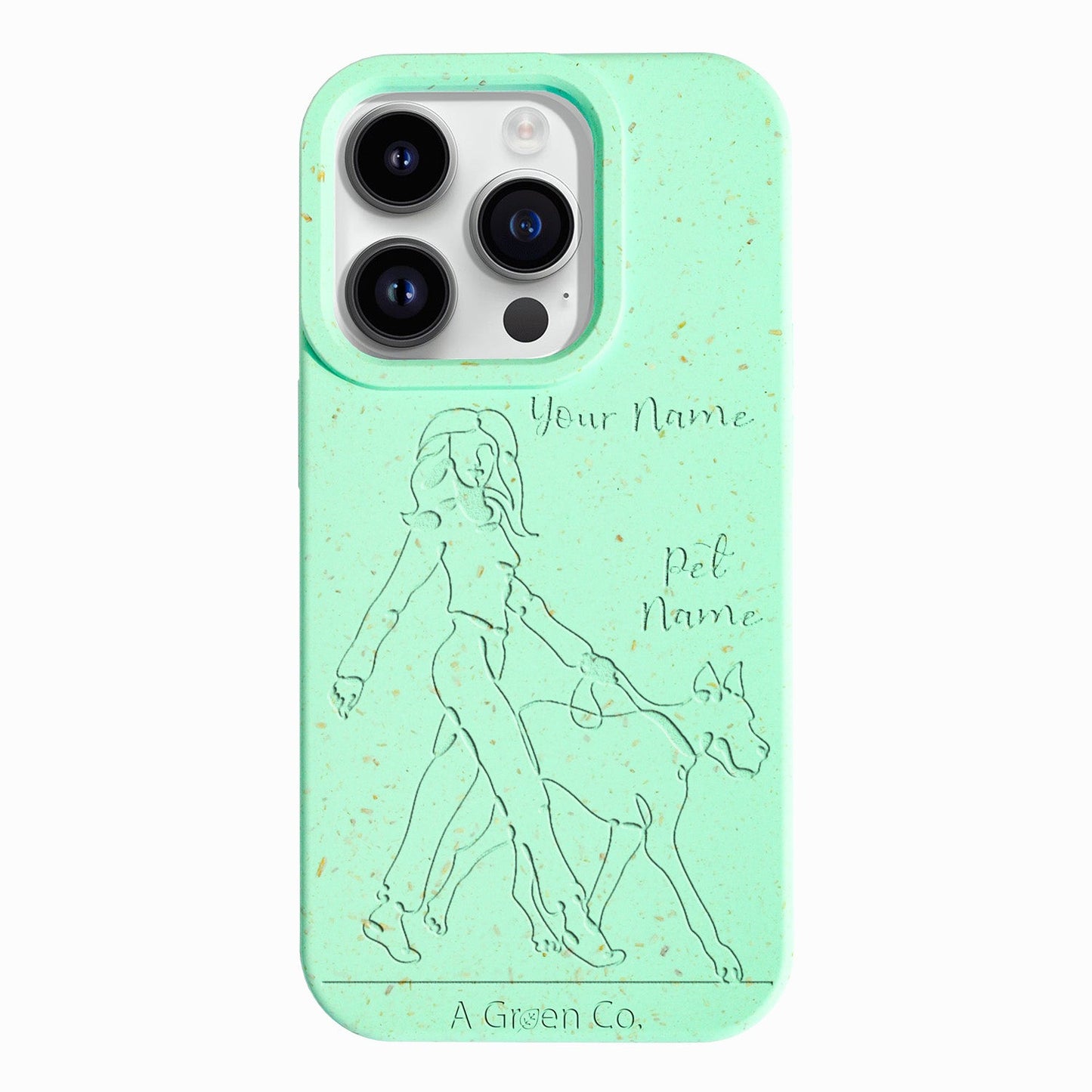 Wagging Tails (Girl) - iPhone 15 Pro Eco-Friendly Case