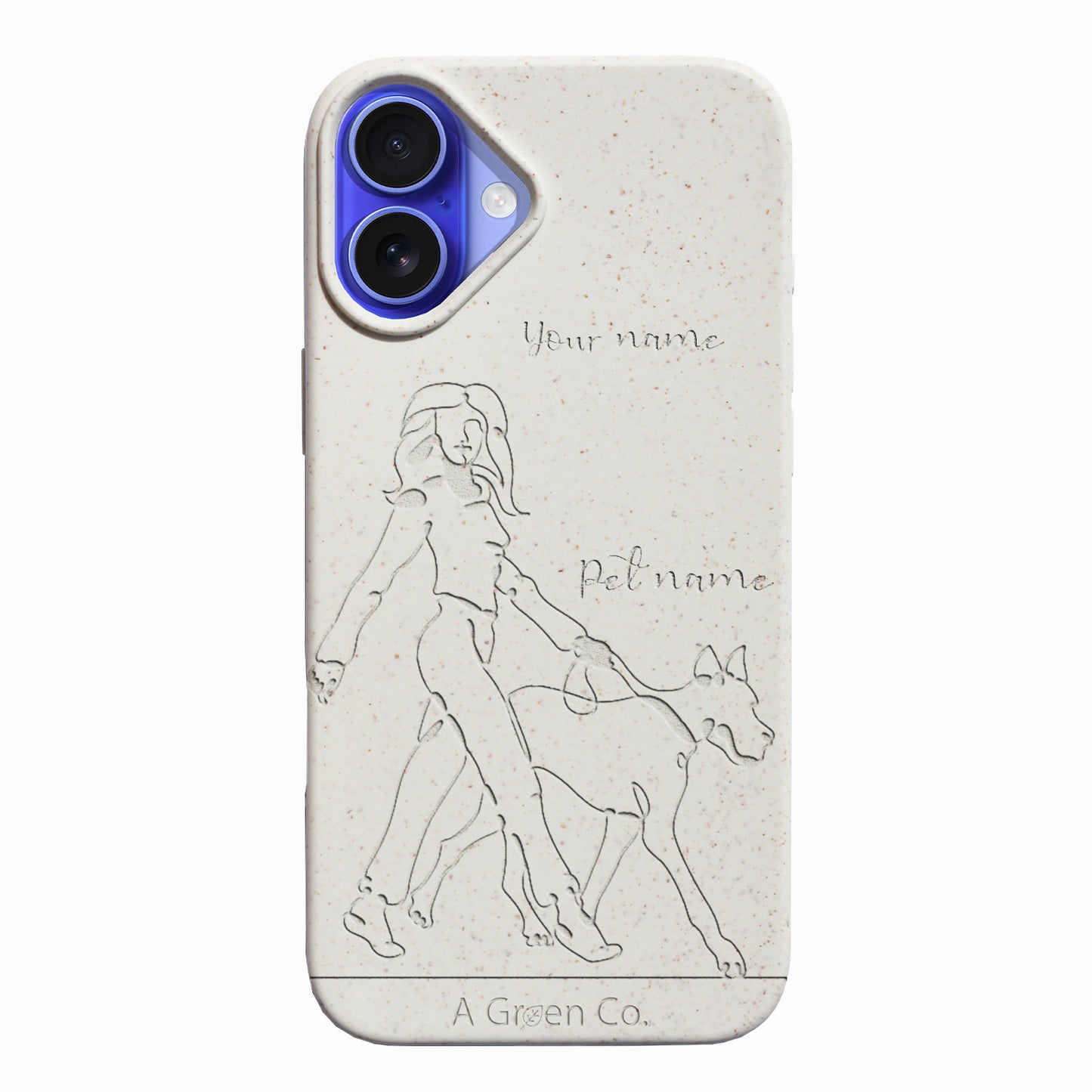 Wagging Tails (Girl) - iPhone 16 Eco-Friendly Case