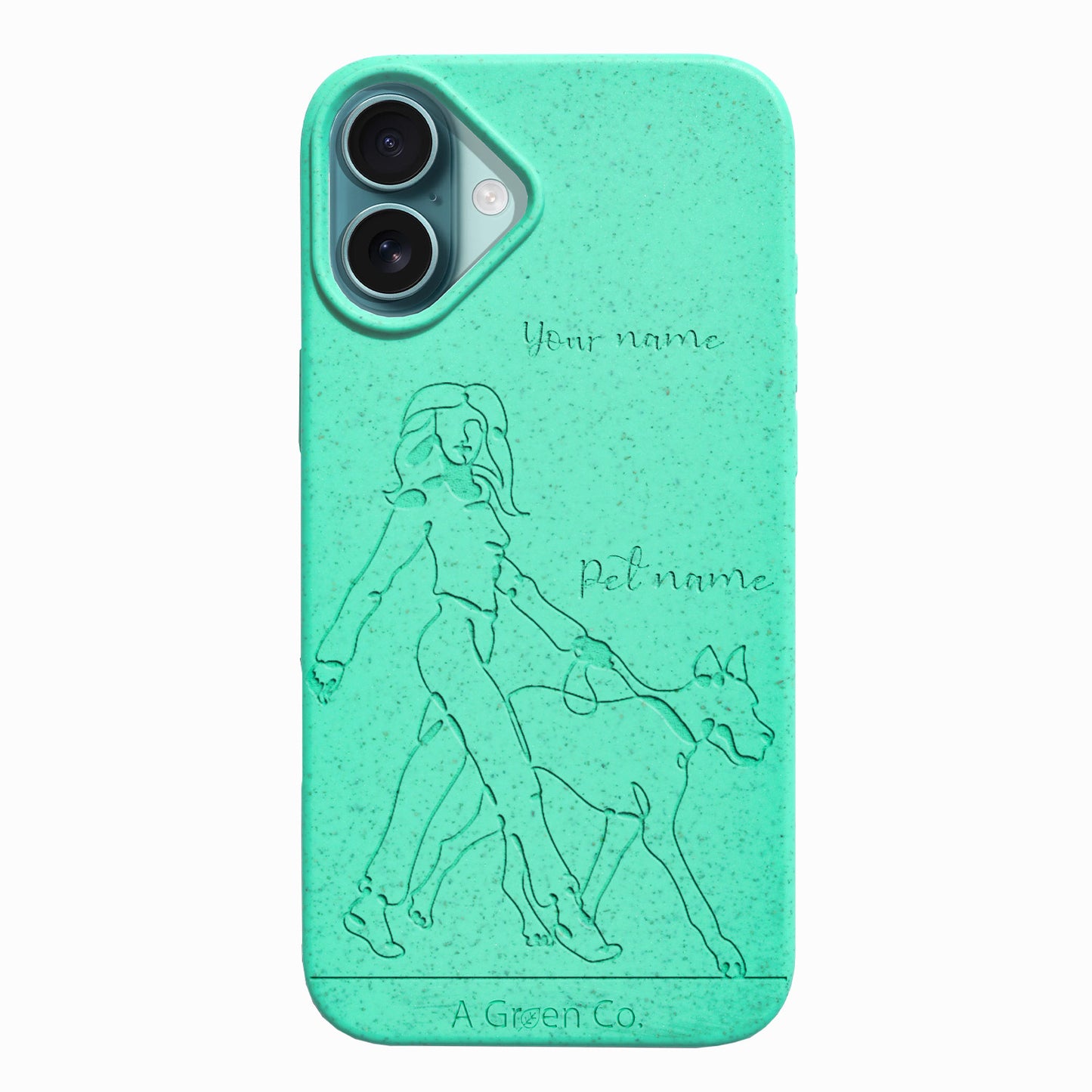Wagging Tails (Girl) - iPhone 16 Eco-Friendly Case