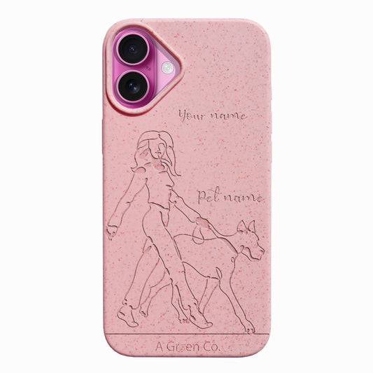 Wagging Tails (Girl) - iPhone 16 Eco-Friendly Case