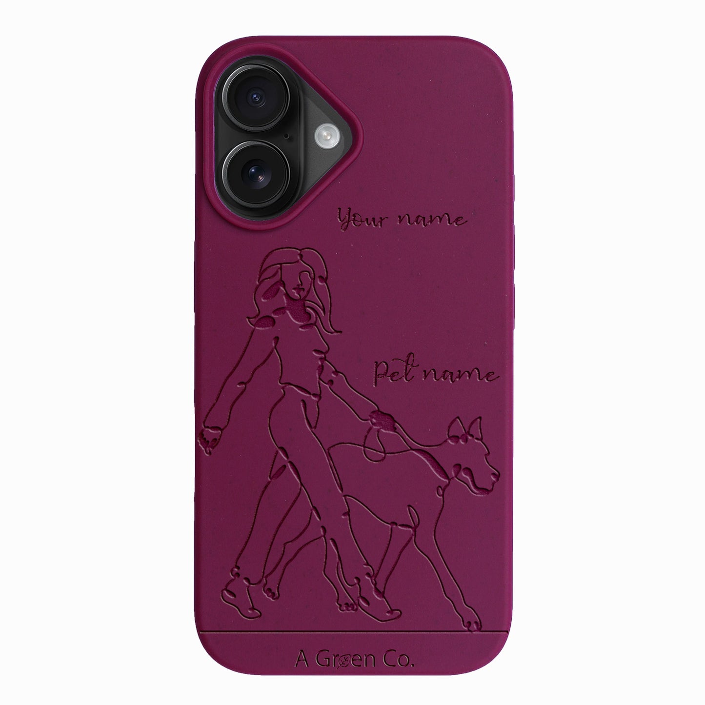 Wagging Tails (Girl) - iPhone 16 Eco-Friendly Case
