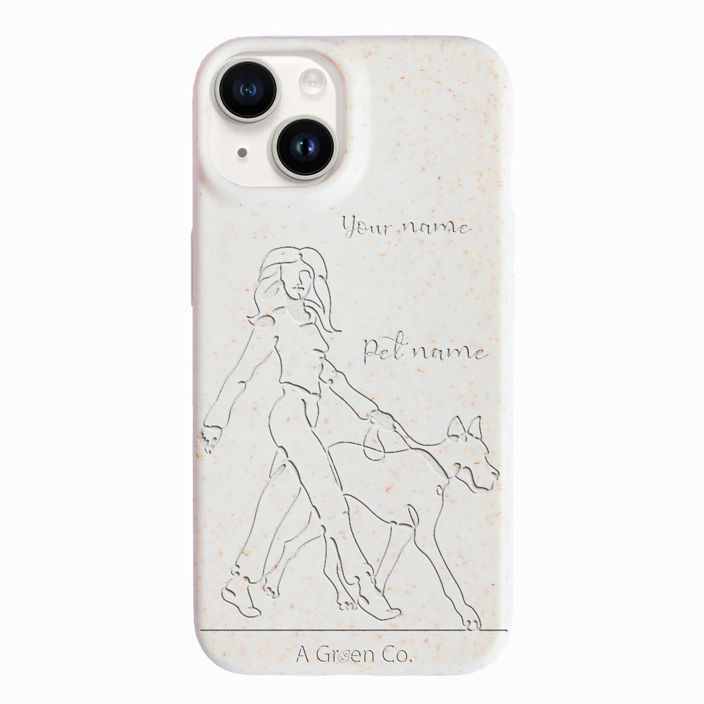Wagging Tails (Girl) - iPhone 15 Eco-Friendly Case
