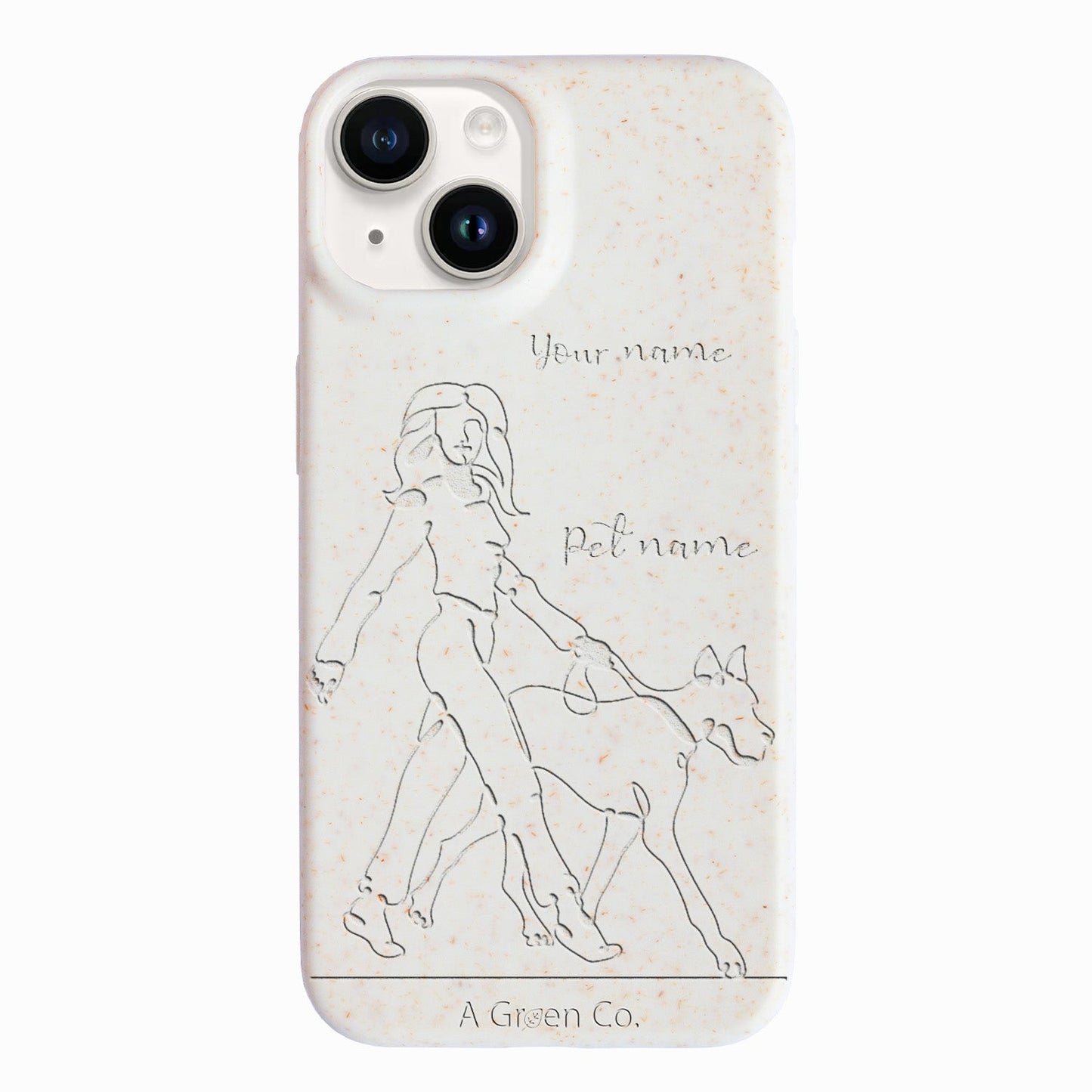 Wagging Tails (Girl) - iPhone 14 Eco-Friendly Case