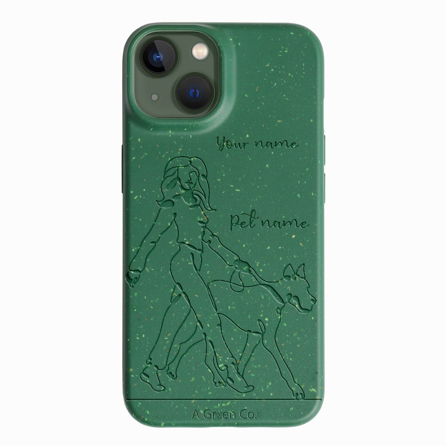 Wagging Tails (Girl) - iPhone 15 Eco-Friendly Case