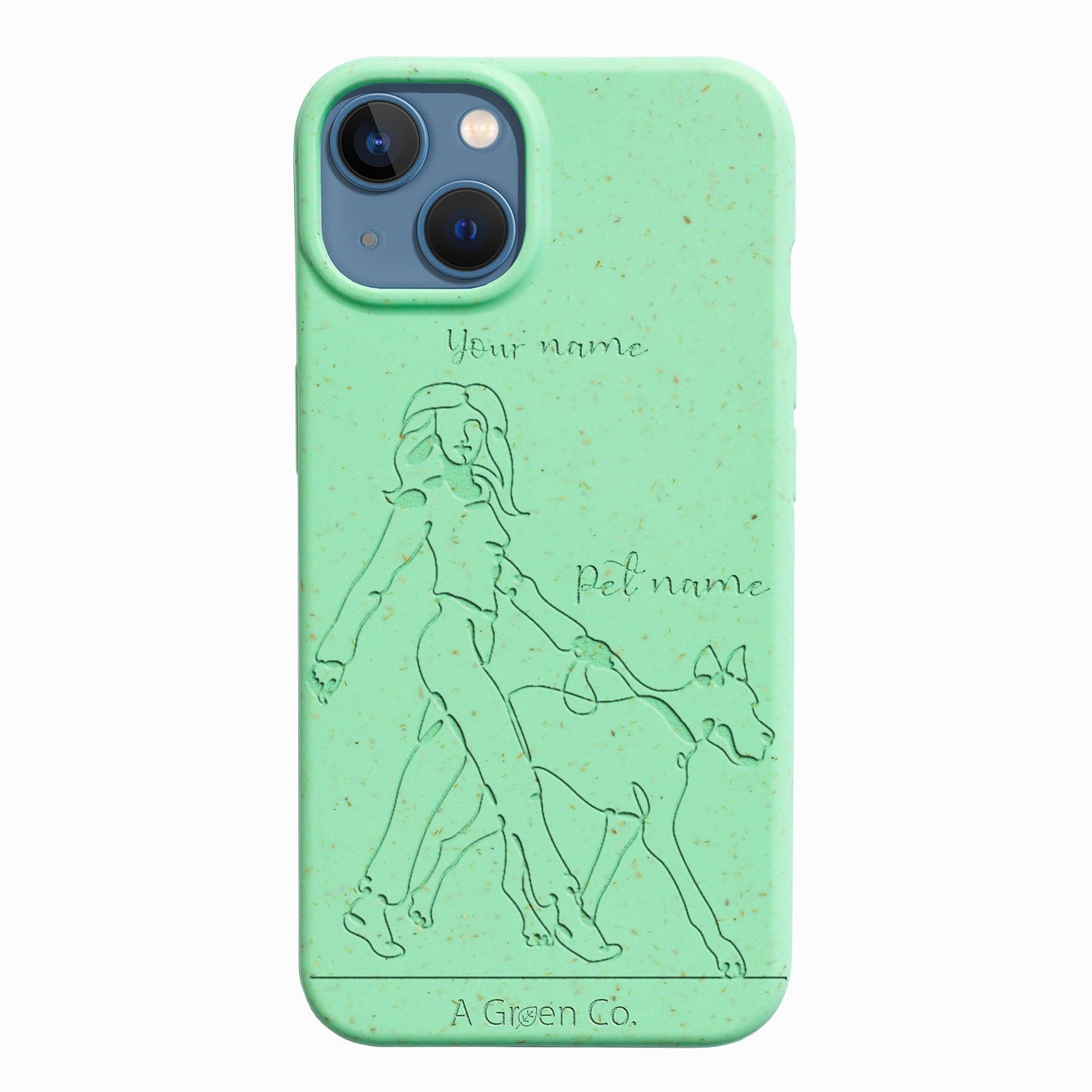 Wagging Tails (Girl) - iPhone 14 Eco-Friendly Case