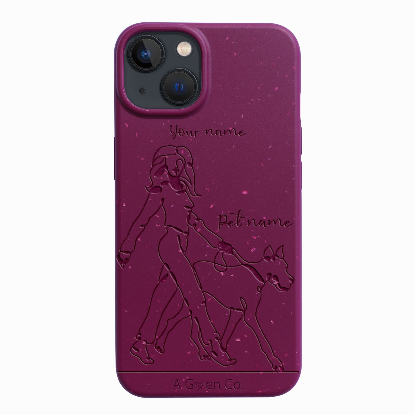 Wagging Tails (Girl) - iPhone 15 Eco-Friendly Case