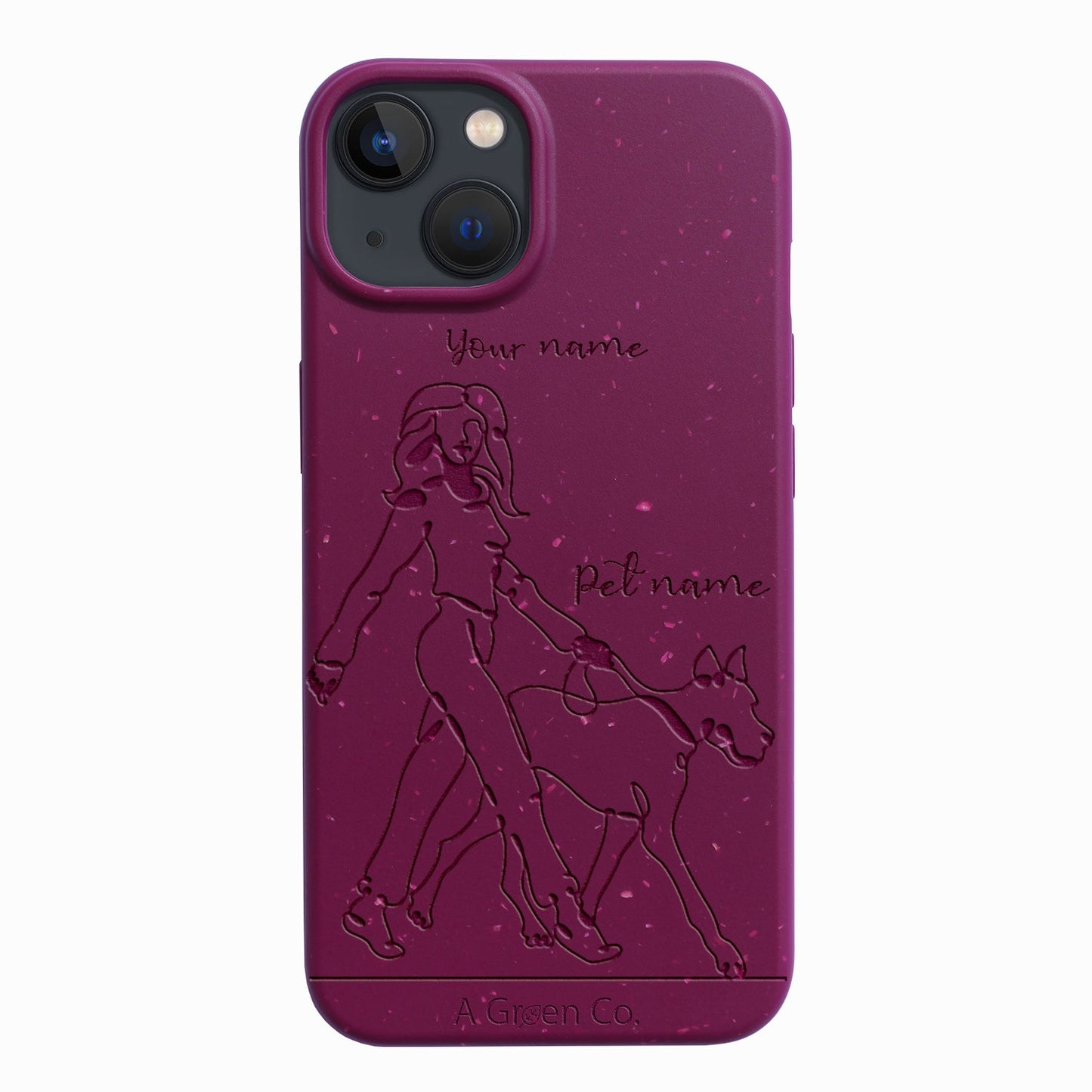 Wagging Tails (Girl) - iPhone 14 Eco-Friendly Case